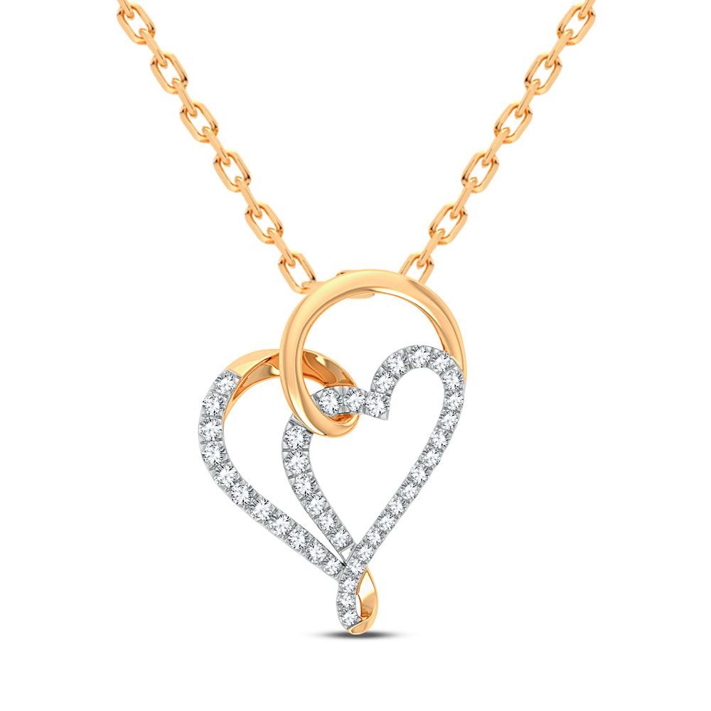 14k Yellow Gold Lab Diamond Womens Pendant Charm