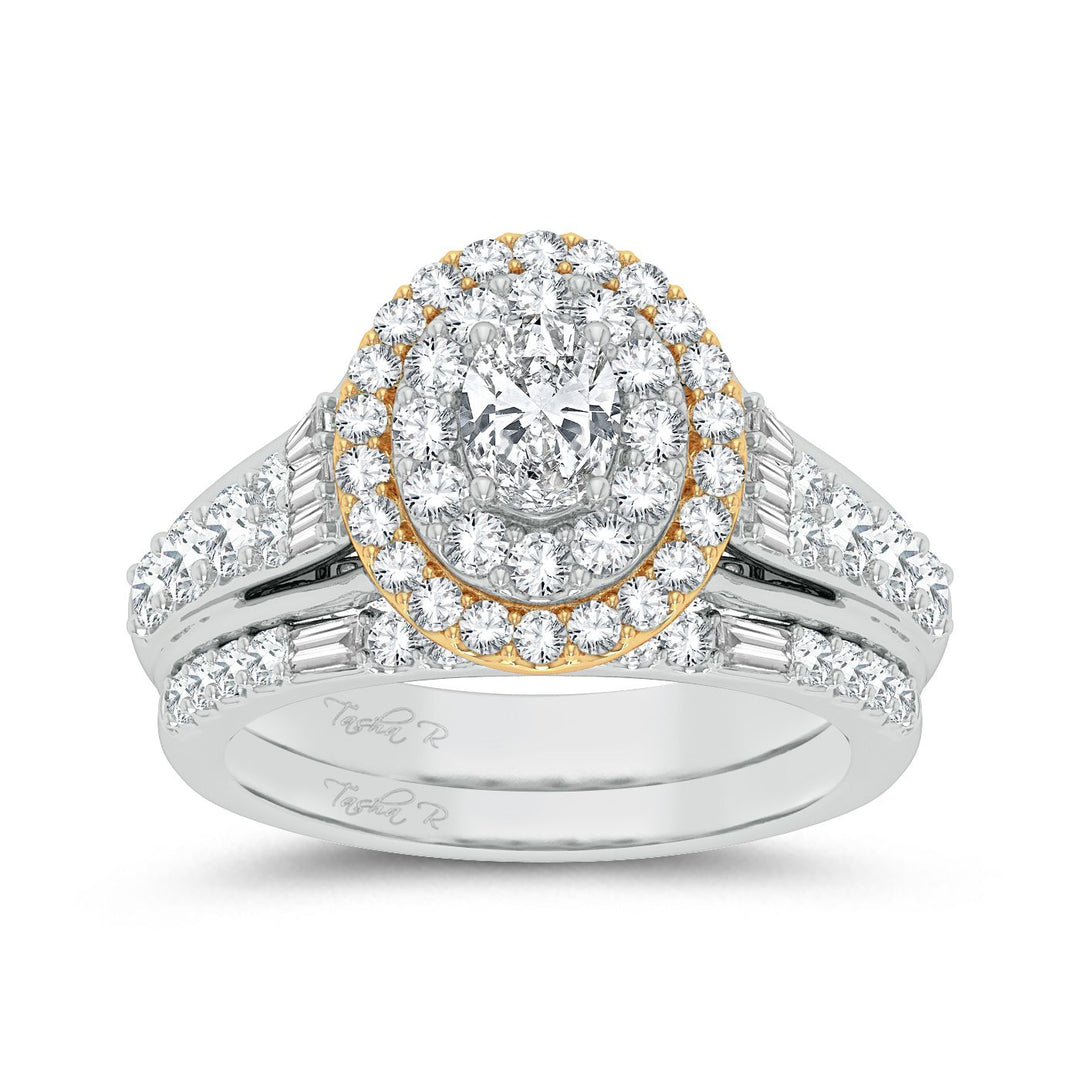 14K Yellow Gold 2CT Lab Diamond Womens Engagement Ring