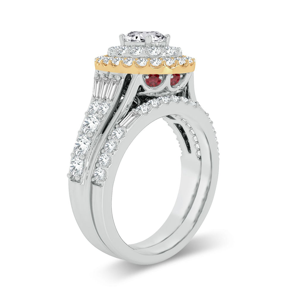14K Yellow Gold 2CT Lab Diamond Womens Engagement Ring