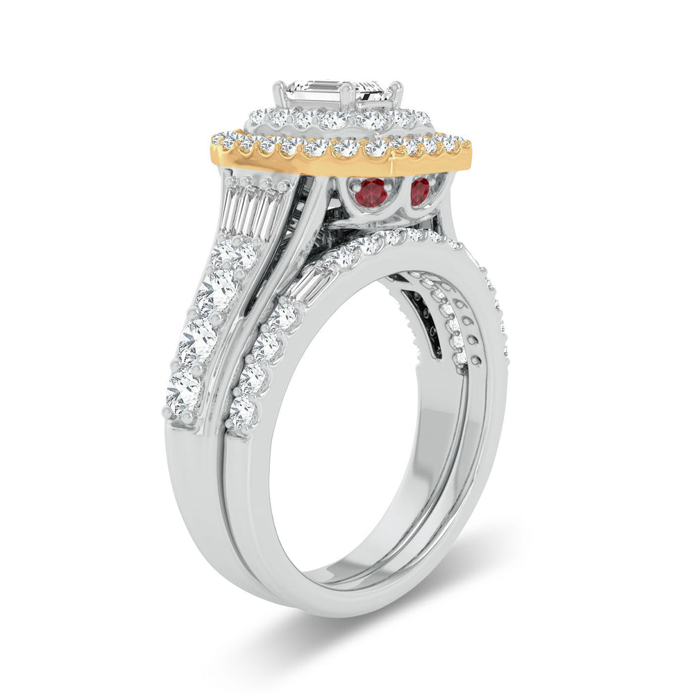 14K Yellow Gold 2CT Lab Diamond Womens Engagement Ring