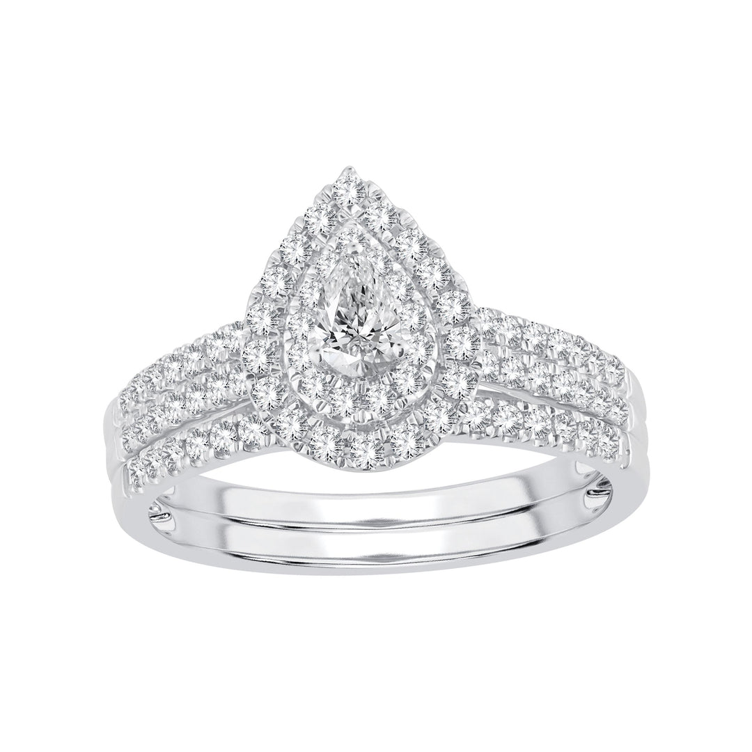 Timeless 14k White Gold 0.62ct Lab Diamond Ring