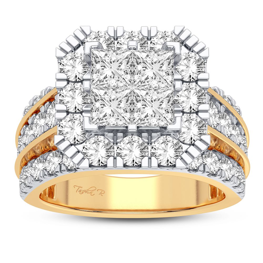 Luminous 14K Yellow Gold Lab Diamond Bridal Ring