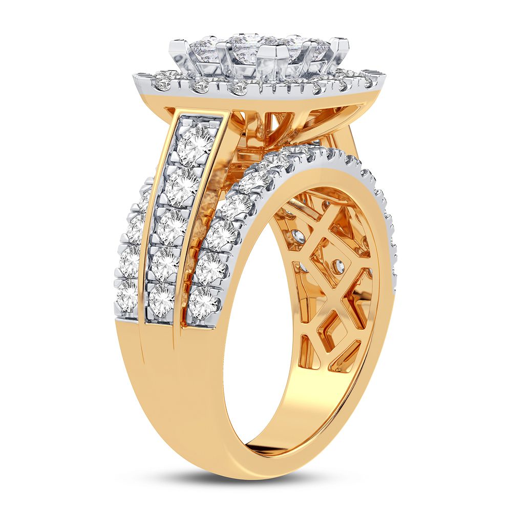 Luminous 14K Yellow Gold Lab Diamond Bridal Ring