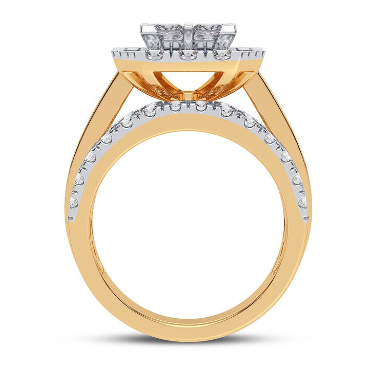 Luminous 14K Yellow Gold Lab Diamond Bridal Ring