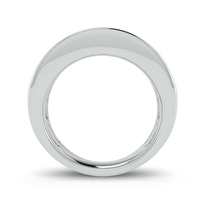 Brilliant 14k White Gold Lab Diamond Womens Wedding Band