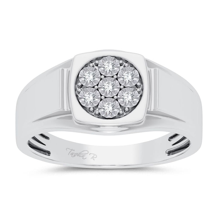 10K 0.13ct Diamond Mens Ring