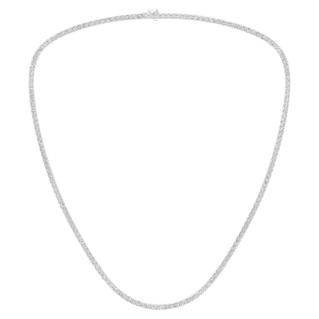 14K 15.00CT Certified Lab Grown Diamond Necklace ( IGI Certified )