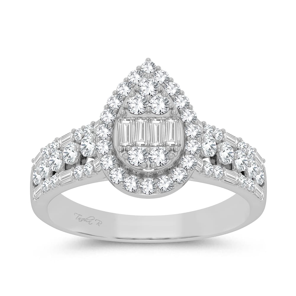 Luminous 14k White Gold 0.75ct Lab Diamond Engagement Ring