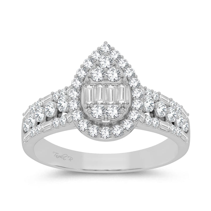 Luminous 14k White Gold 0.75ct Lab Diamond Engagement Ring