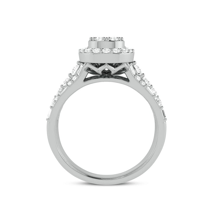 Luminous 14k White Gold 0.75ct Lab Diamond Engagement Ring