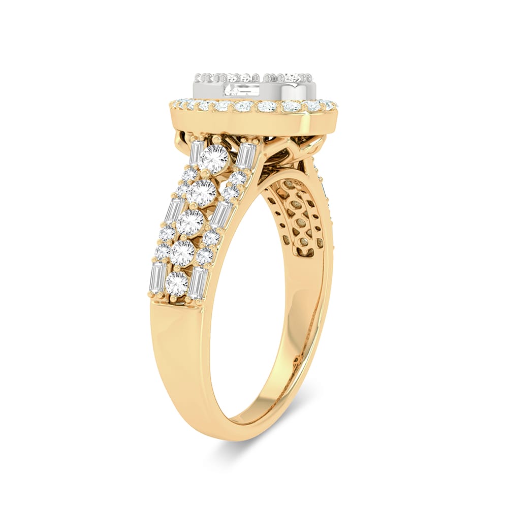 Timeless 14K Yellow Gold 0.75ct Lab Diamond Engagement Ring