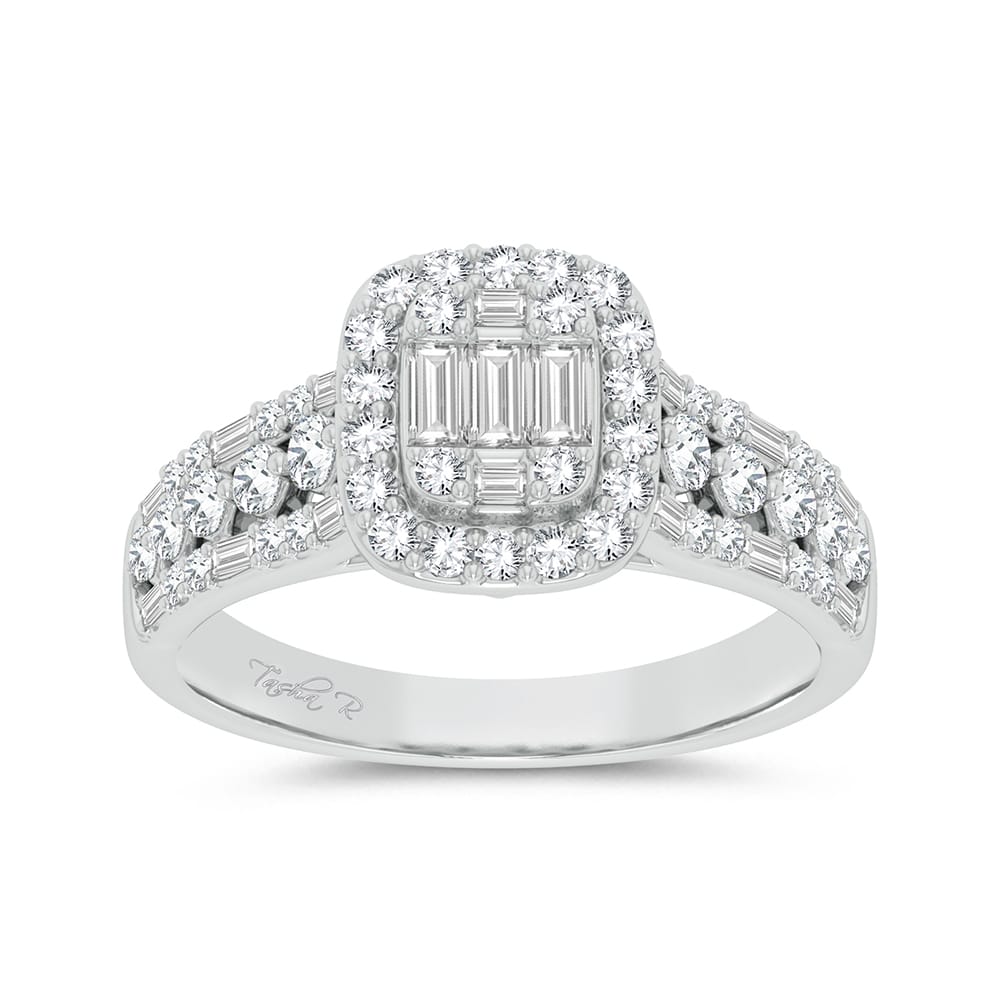 Luminous 14k White Gold 0.75ct Lab Diamond Engagement Ring