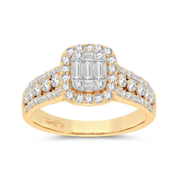 Timeless 14K Yellow Gold 0.75ct Lab Diamond Engagement Ring