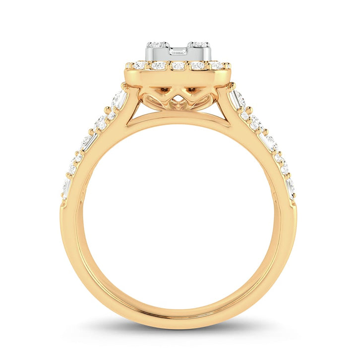 Timeless 14K Yellow Gold 0.75ct Lab Diamond Engagement Ring
