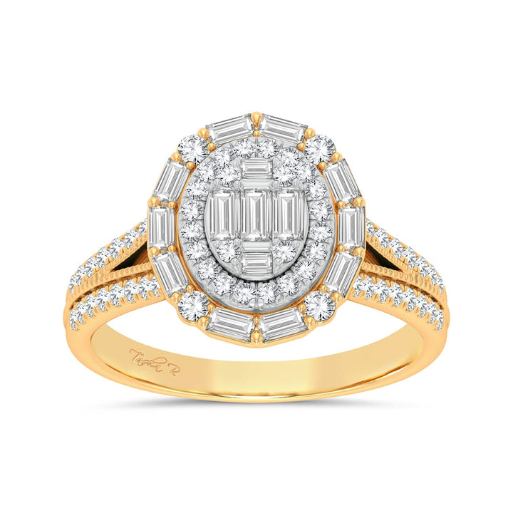 Romantic 14k Rose Gold 0.75ct Lab Diamond Engagement Ring