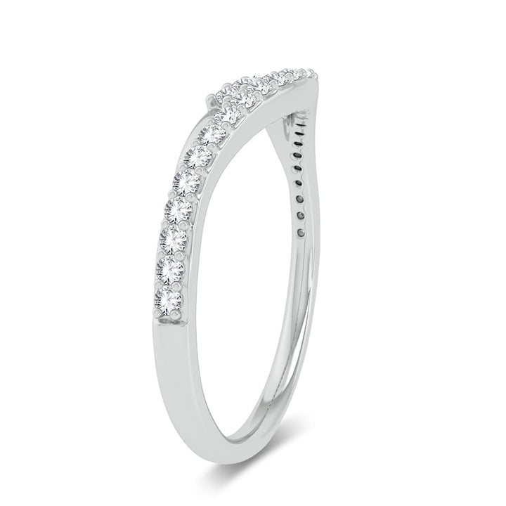 Chic 10k White Gold 0.25ct Lab Diamond Ring Enhancer