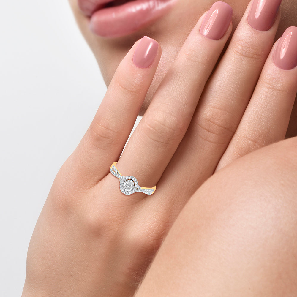 10K 0.25CT DIAMOND RING