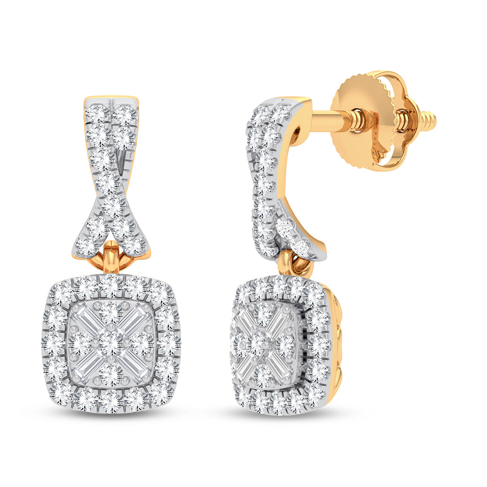 10K 0.33CT DIAMOND EARRING