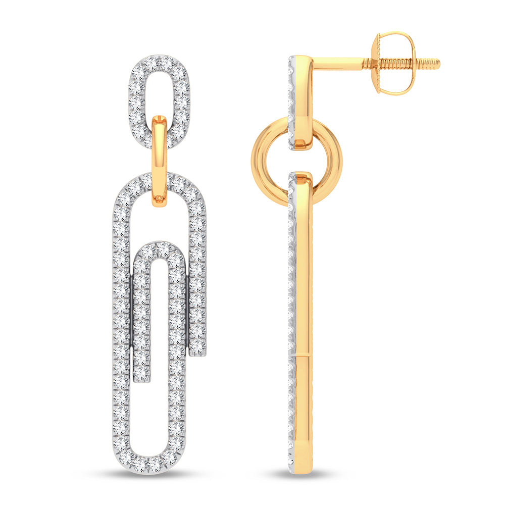 14K 0.33CT DIAMOND EARRING