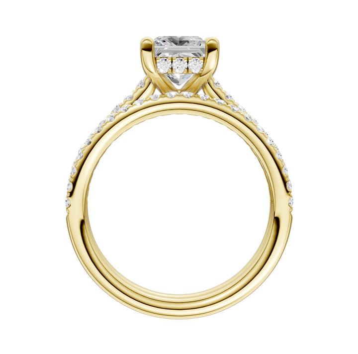 14K Yellow Gold 2.50CT Lab Diamond Bridal Ring Set