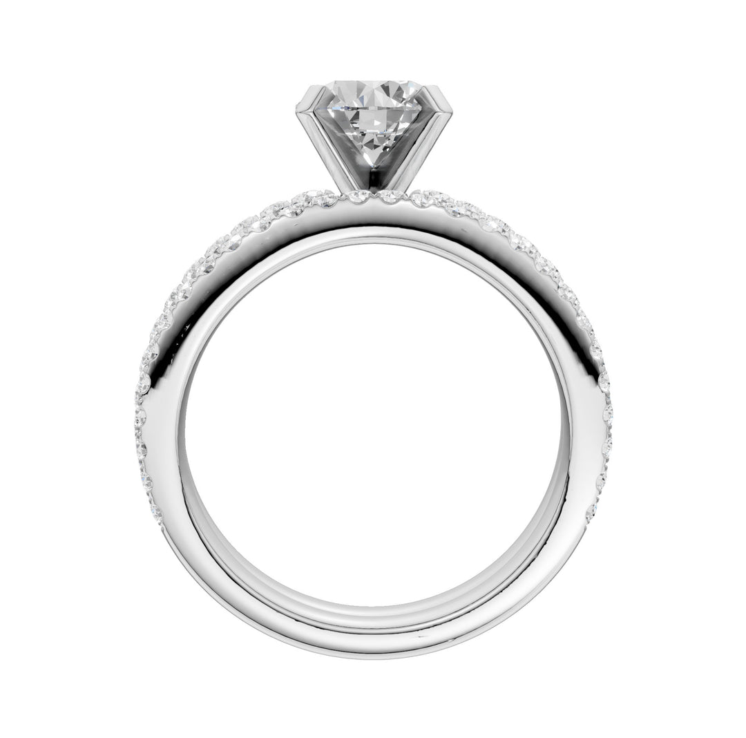 14k White Gold 2CT Lab Grown Diamond Bridal Brilliance Set