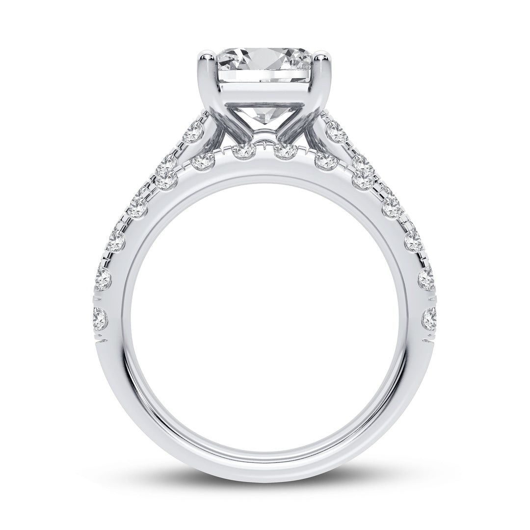 14k White Gold 5CT Certified Lab Diamond Bridal Ring Set