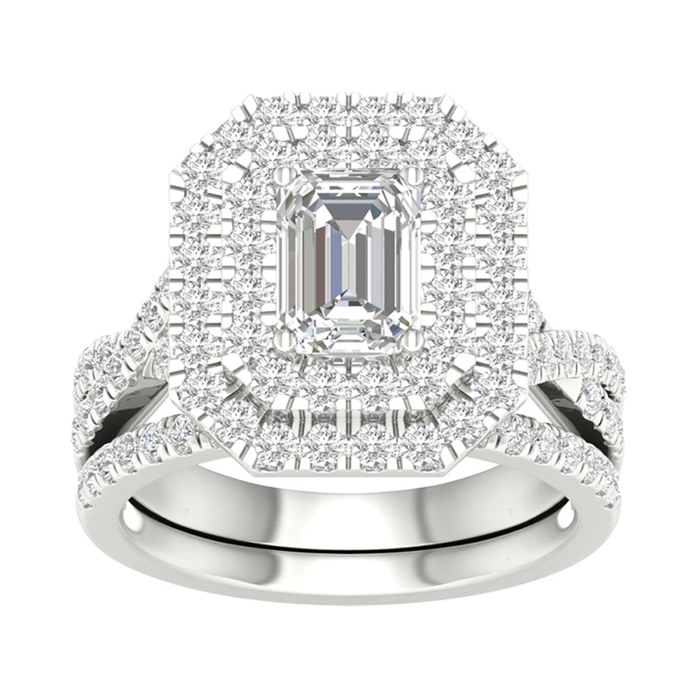 Timeless 14K White Gold 2.75CT Lab Diamond Bridal Ring