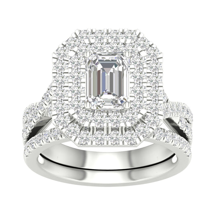 Timeless 14K White Gold 2.75CT Lab Diamond Bridal Ring