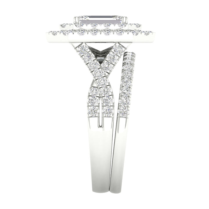 Timeless 14K White Gold 2.75CT Lab Diamond Bridal Ring