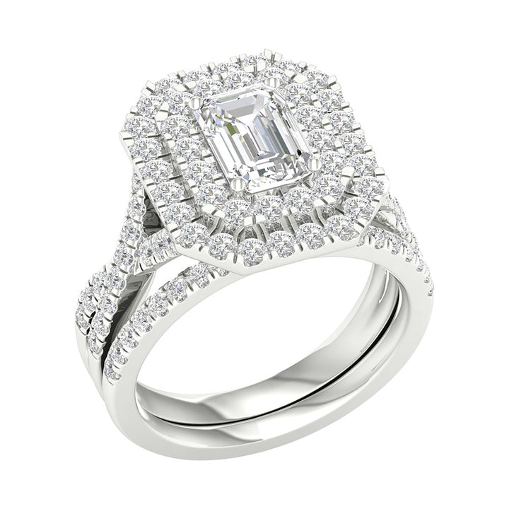 Timeless 14K White Gold 2.75CT Lab Diamond Bridal Ring