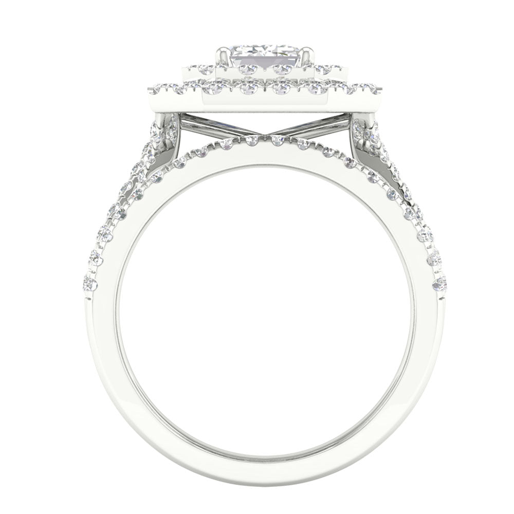 Timeless 14K White Gold 2.75CT Lab Diamond Bridal Ring