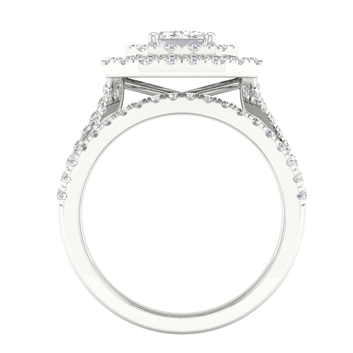 Timeless 14K White Gold 2.75CT Lab Diamond Bridal Ring
