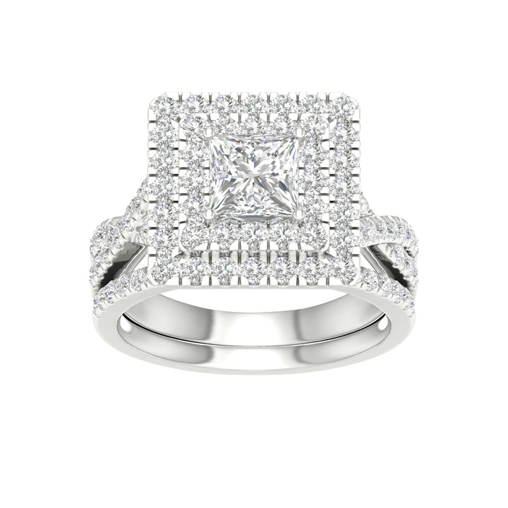 14k White Gold 2.75CT Lab Grown Diamond Bridal Brilliance Set