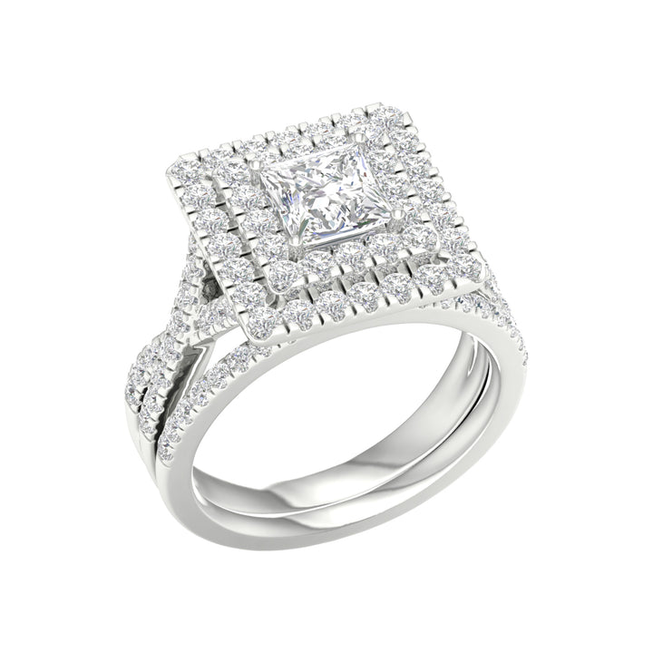 14k White Gold 2.75CT Lab Grown Diamond Bridal Brilliance Set