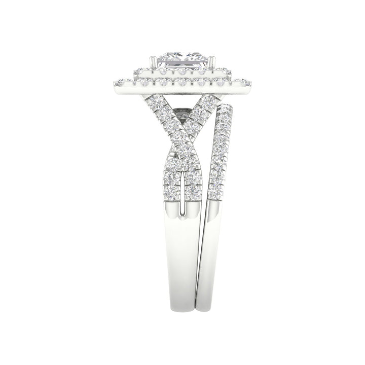 14k White Gold 2.75CT Lab Grown Diamond Bridal Brilliance Set