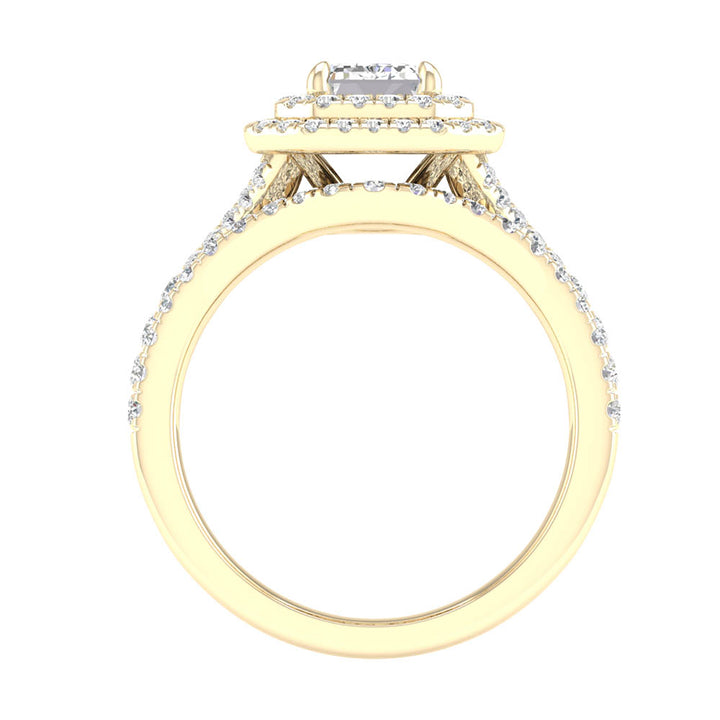 Timeless 14K White Gold 2.25CT Lab Diamond Bridal Set
