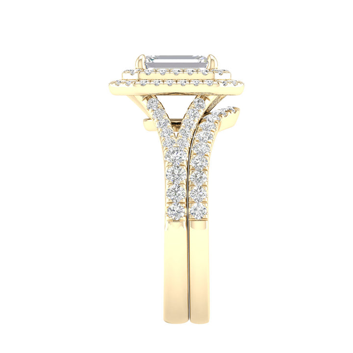 14K Yellow Gold 2.25CT Lab Diamond Bridal Brilliance Set