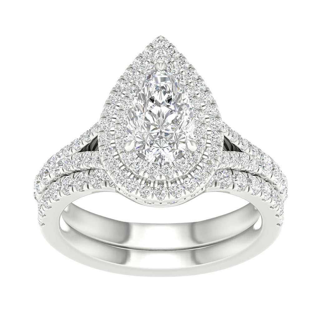 14K White Gold 1.75CT Certified Lab Diamond Engagement Ring
