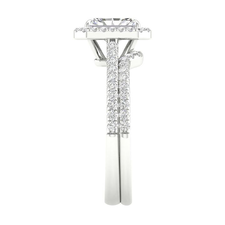 14k White Gold Lab Grown Diamond Bridal Set Brilliance
