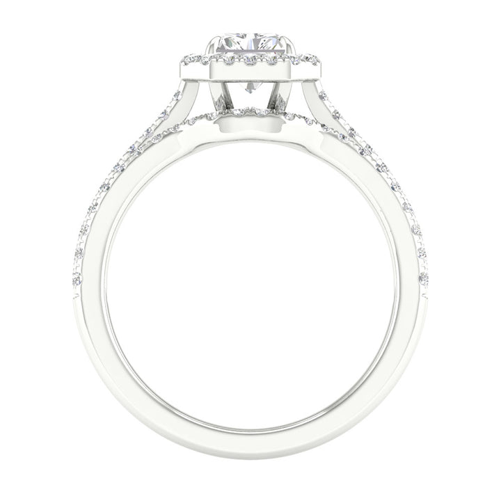 14k White Gold Lab Grown Diamond Bridal Set Brilliance
