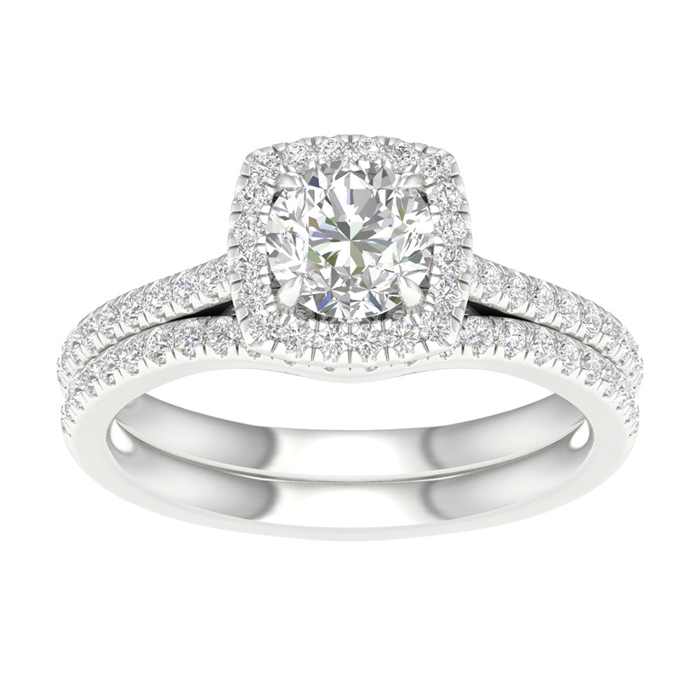 14K Yellow Gold 1.75CT Lab Grown Diamond Bridal Elegance Set