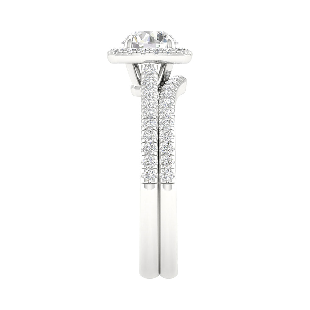 14K Yellow Gold 1.75CT Lab Grown Diamond Bridal Elegance Set