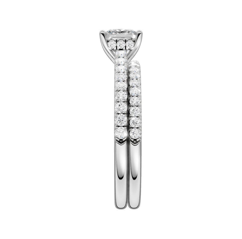 14k White Gold 1.50CT Lab Grown Diamond Bridal Elegance Set