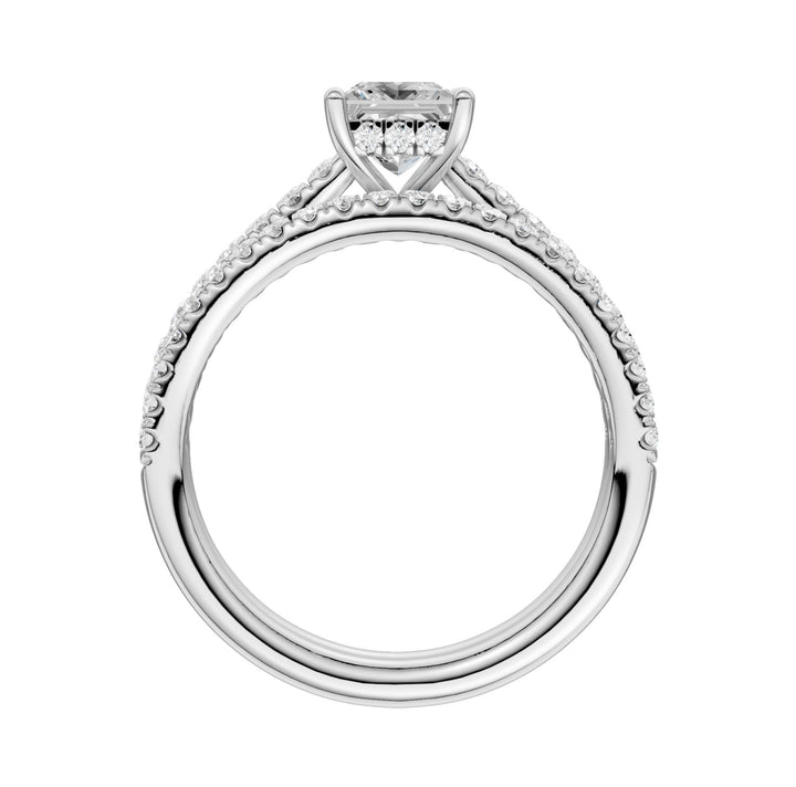 14k White Gold 1.50CT Lab Grown Diamond Bridal Elegance Set