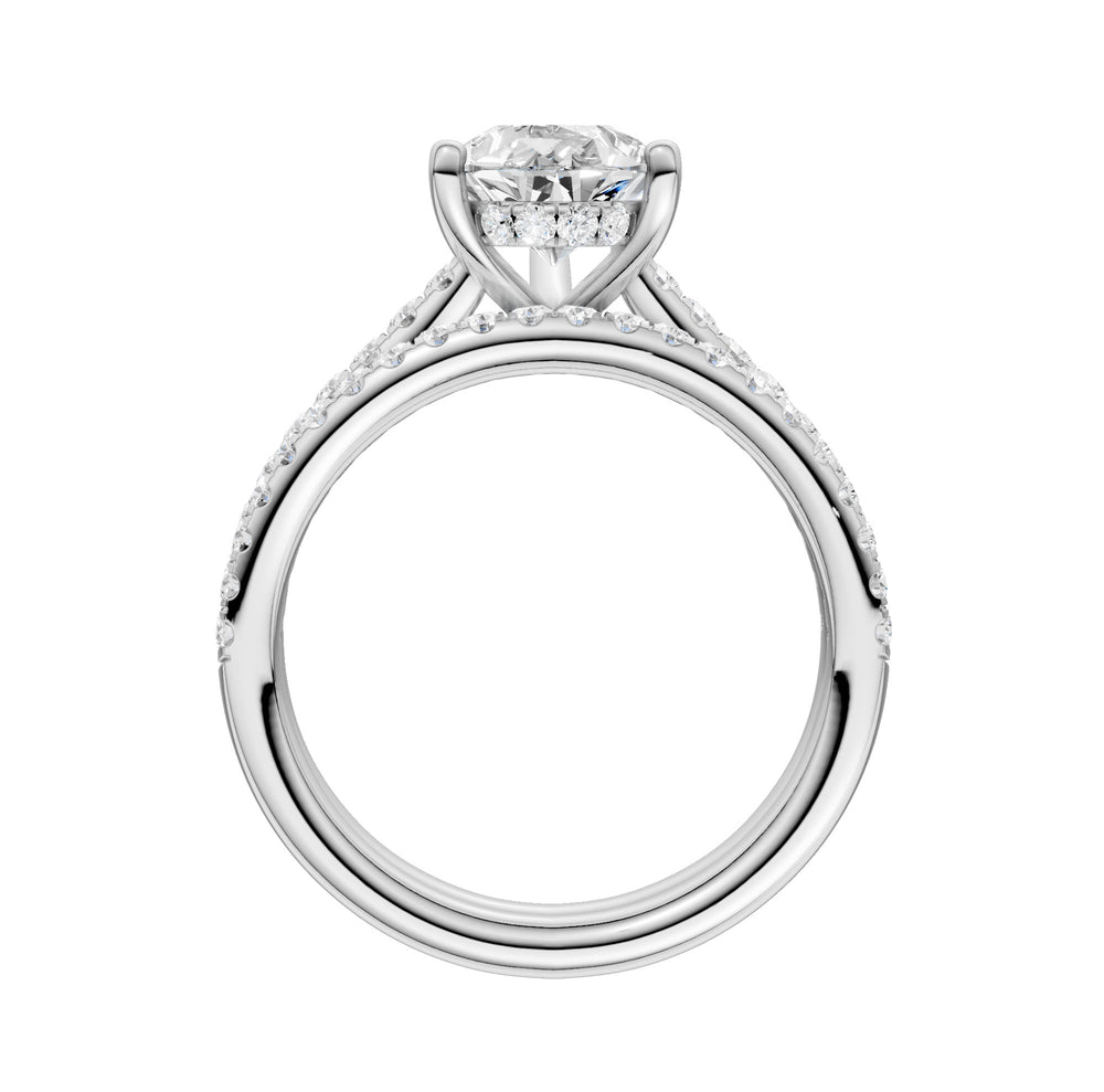 14k White Gold 2.50ct Lab Grown Diamond Bridal Brilliance Set