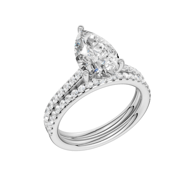 Platinum   2.50ct Lab Grown Diamond Bridal Set