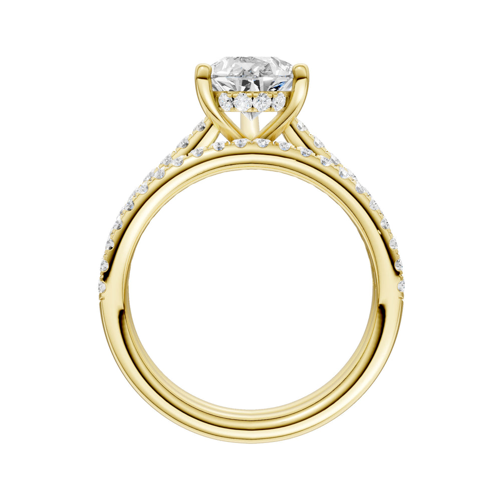 14K Yellow Gold 2.50ct Lab Grown Diamond Bridal Brilliance Set