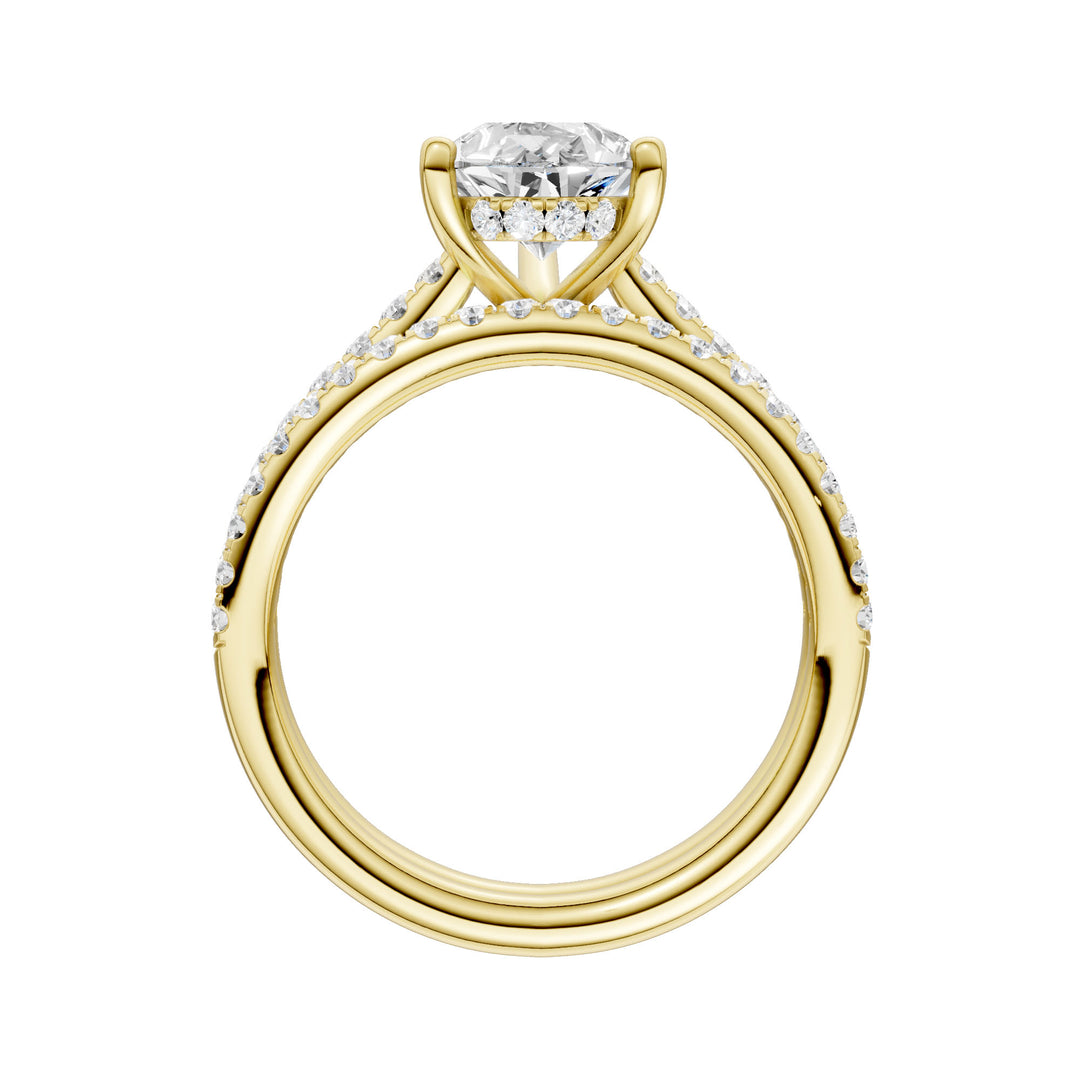 14K Yellow Gold 2.50ct Lab Grown Diamond Bridal Brilliance Set