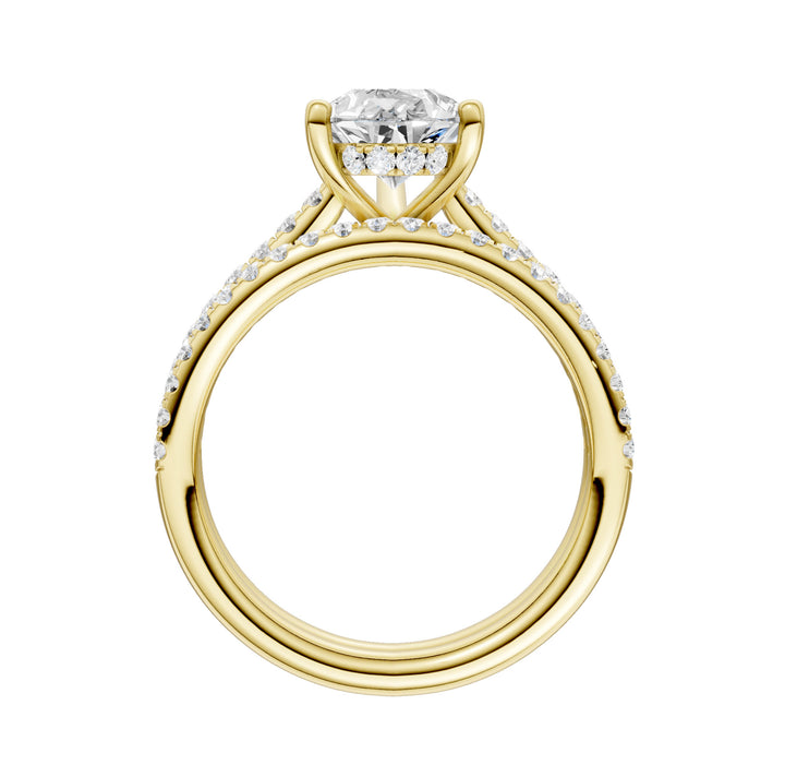 14K Yellow Gold 2.50ct Lab Grown Diamond Bridal Brilliance Set