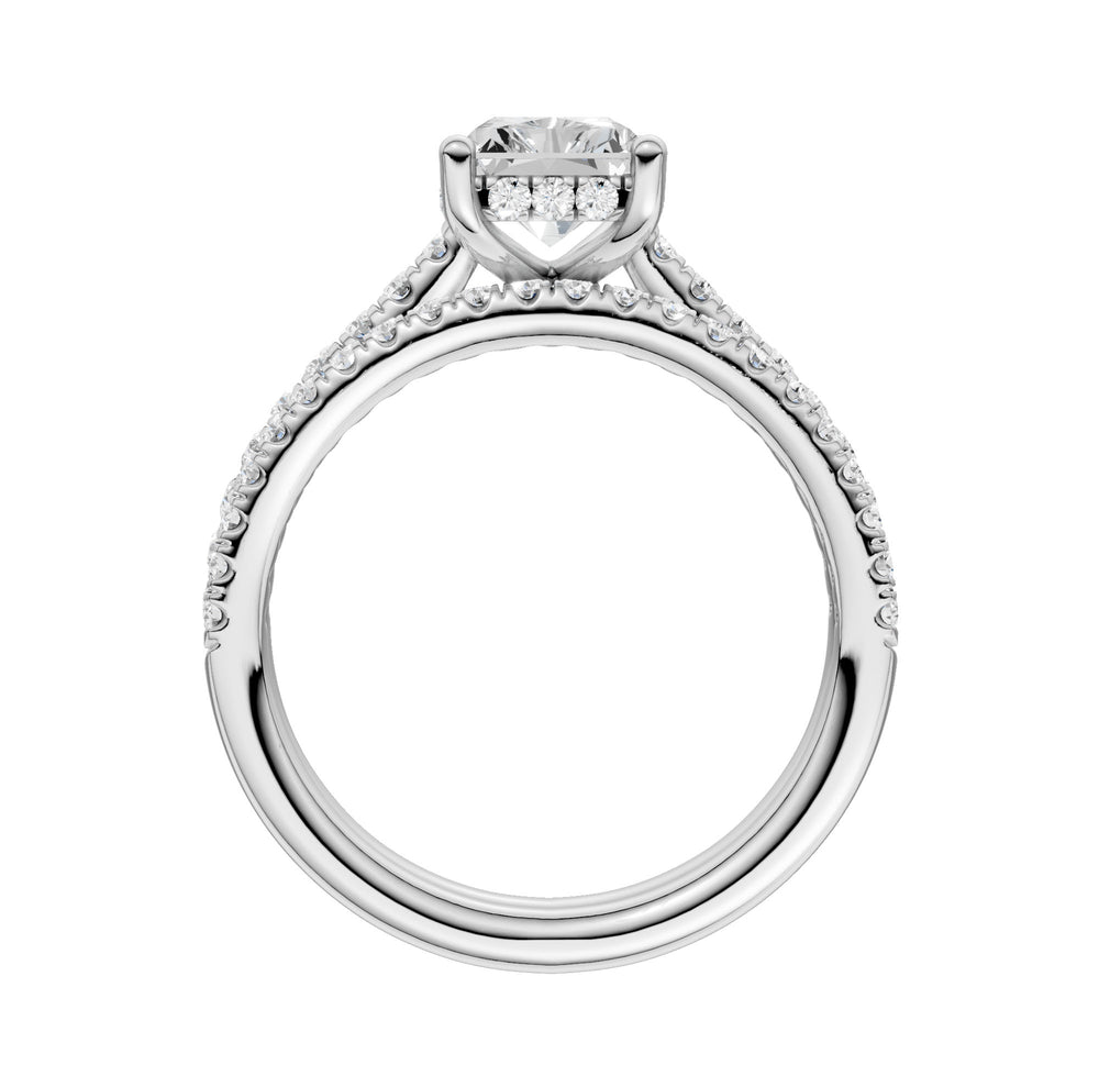 14k White Gold 2.50ct Lab Grown Diamond Bridal Brilliance Set